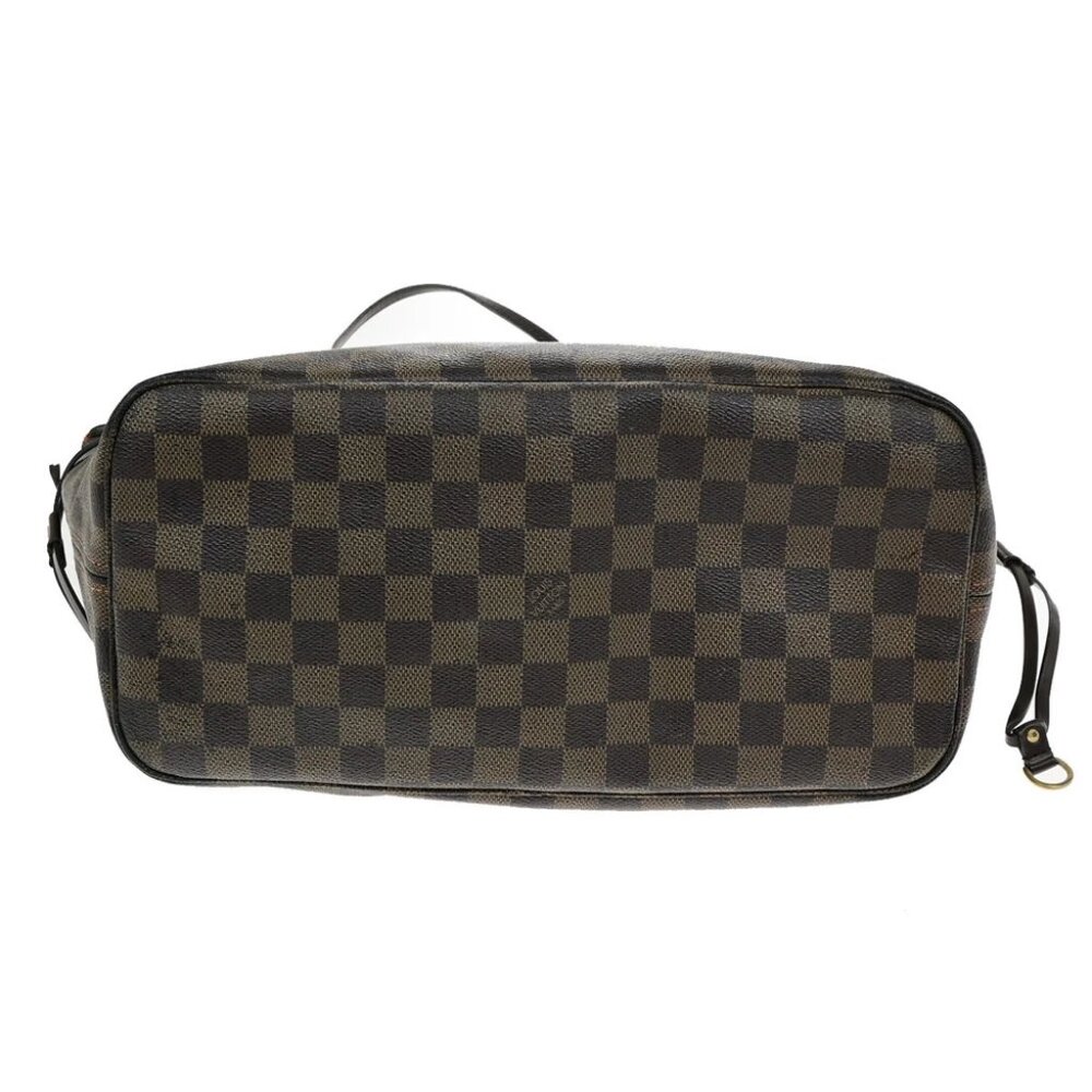 LOUIS VUITTON Neverfull MM Shoulder Tote Bag Damier Leather Brown - Picture 9 of 14